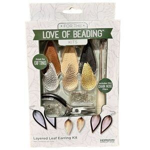 For the Love of Beading Kits D.I.Y. Layered Leaf Earring Making‎ Kit New